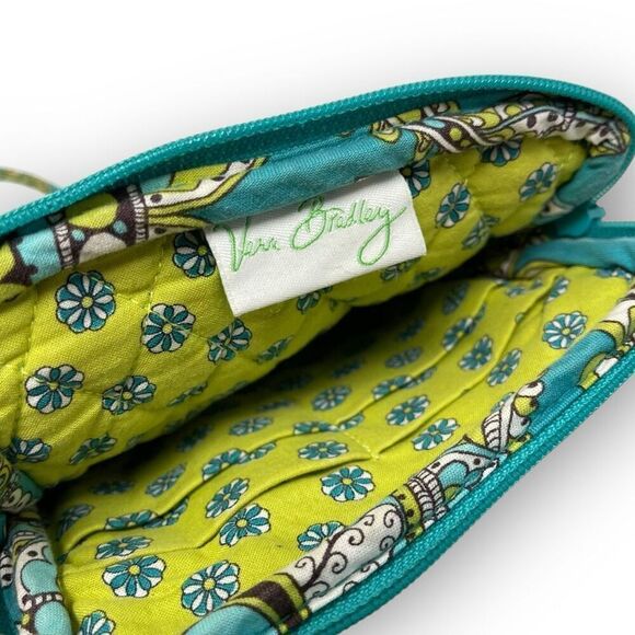 Vera Bradley Peacock Mini Hipster Wallet Crossbody Purse Cosmetic Coin Bag - Picture 5 of 10